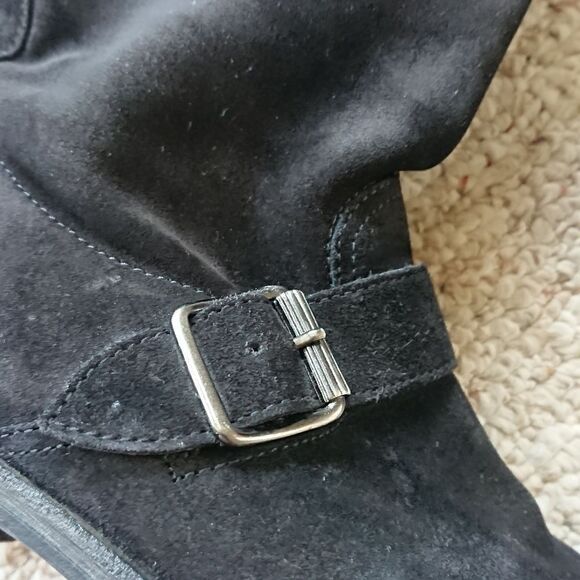 Paul Green 'Suri' Suede Moto Boots size 7.5 - Picture 6 of 12